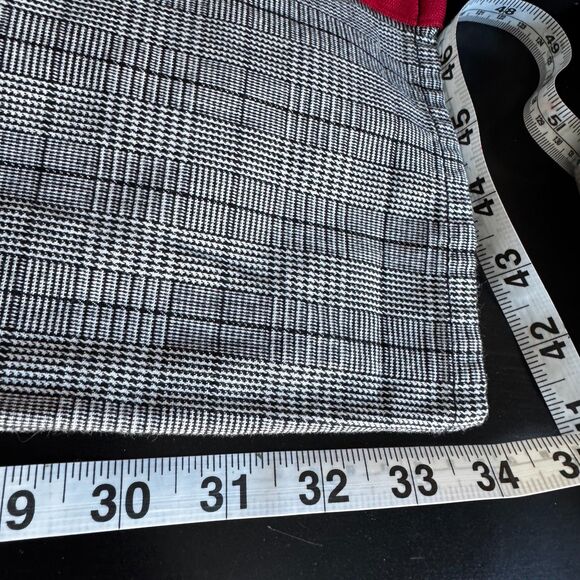 Highland Men’s 38W Plaid Pants Red Stripe Side Track Trousers Cotton Blend - Picture 6 of 7